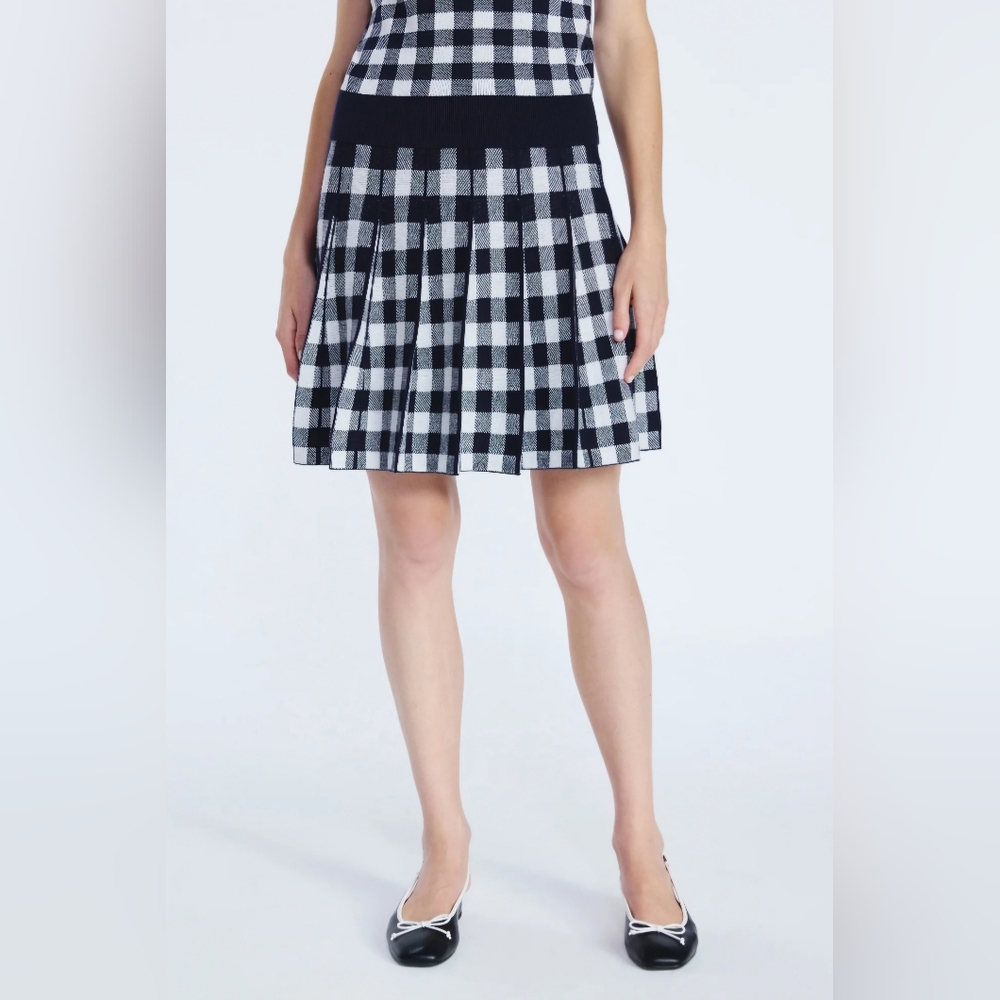 Free Assembly Plaid Jacquard Mini Sweater Skirt NWT, Women's Size